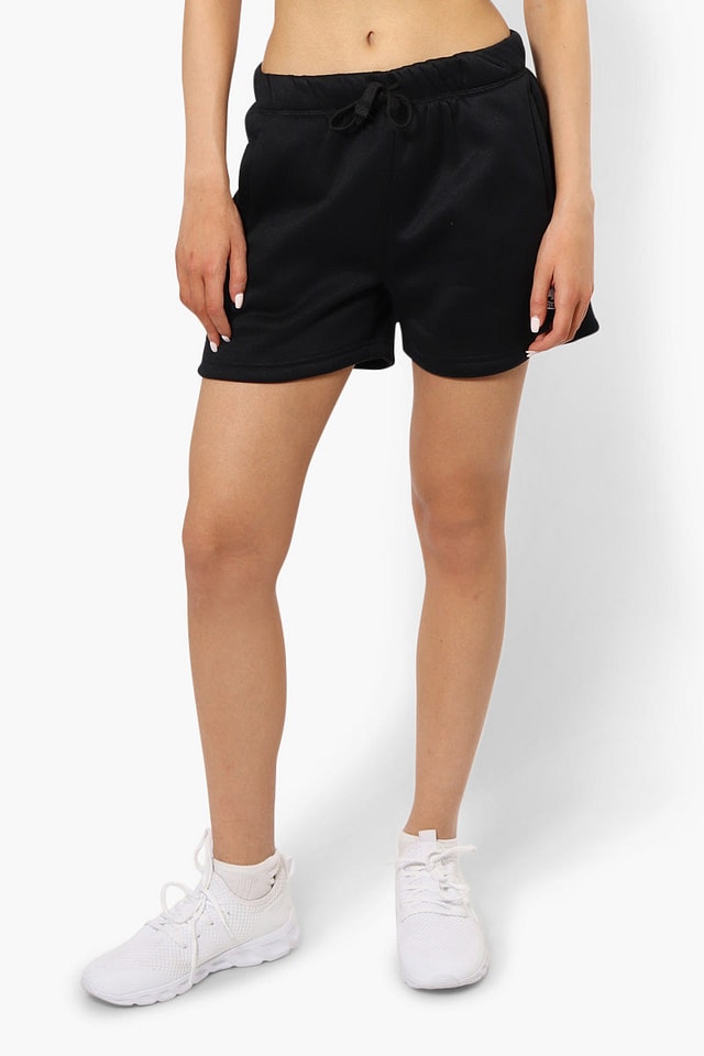 Canada Weather Gear Solid Tie Waist Shorts