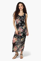 Majora Floral Mesh Maxi Dress