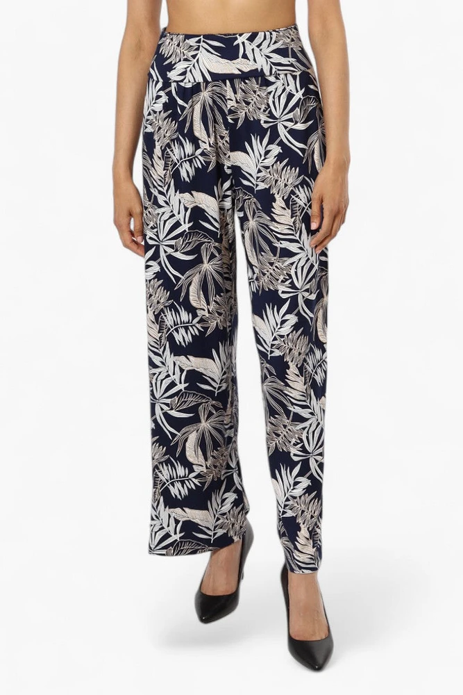 Majora Patterned High Waist Palazo Pants