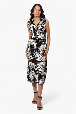 Majora Floral Belted Sleeveless Maxi Dress