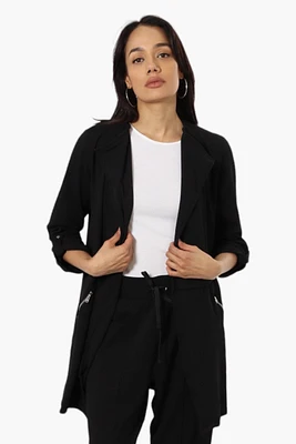 Impress Roll Up Sleeve Long Blazer
