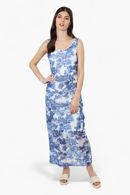 Majora Floral Mesh Maxi Dress