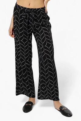 INC International Company Patterned Belted Palazzo Pants