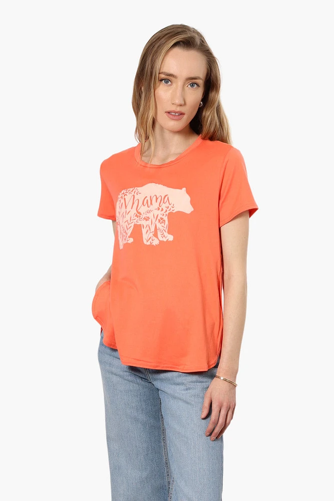 Magazine Mama Bear Printed High Low Tee