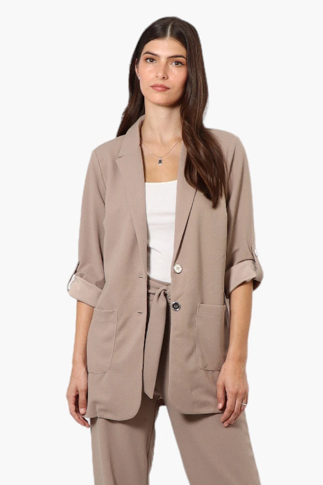 Limite Roll Up Sleeve 2 Button Blazer