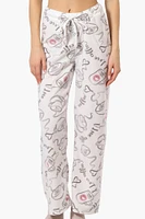 Canada Weather Gear Coffee Pattern Wide Leg Pajama Pants