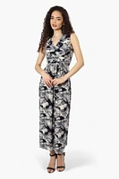 Beechers Brook Sleeveless Floral Crossover Maxi Dress