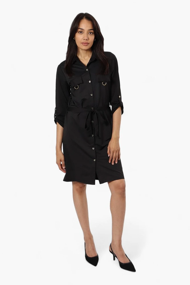 Beechers Brook Belted Button Up Day Dress