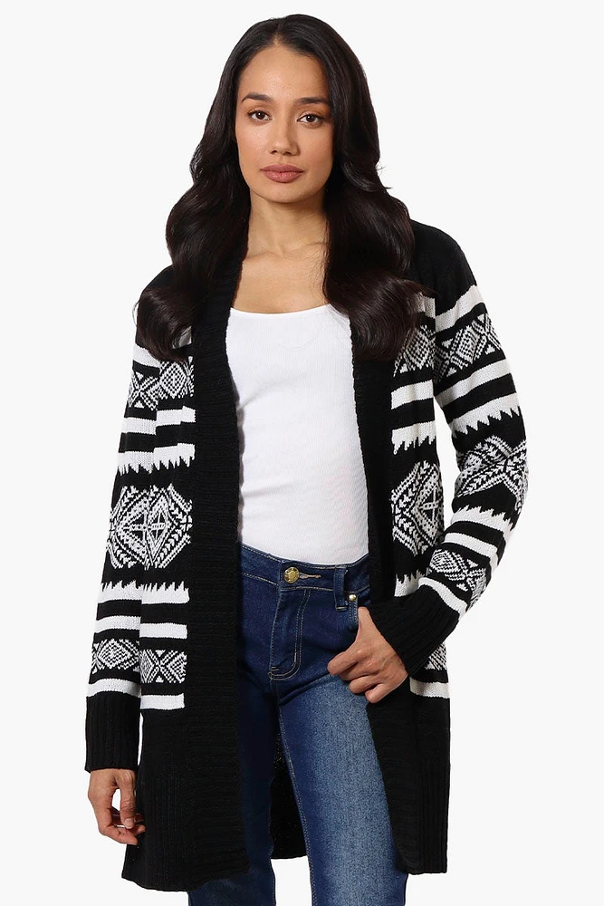 Canada Weather Gear Patterned Wrap Cardigan