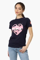 Canada Weather Gear Heart Print Tee