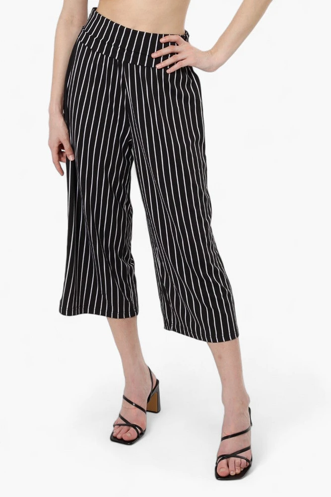 International INC Company Striped Culottes Pants