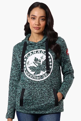Canada Weather Gear Chest Logo Fleece Hoodie - Teal