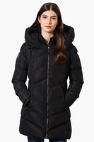 Canada Weather Gear Chevron Quilted Puffer Parka Jacket