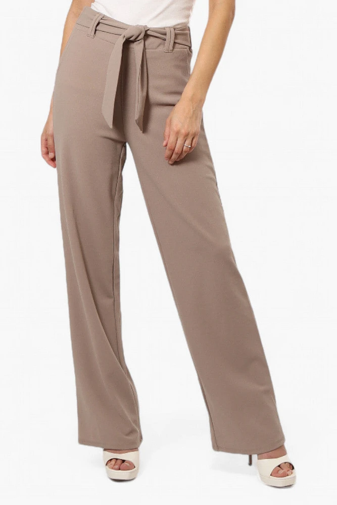 Limite Solid Belted Pants