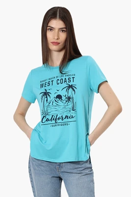 Magazine West Coast California Print Tee