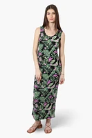 International INC Company Floral Cross Back Maxi Dress