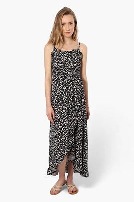 Limite Floral Cinched Waist Maxi Dress