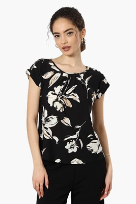 Beechers Brook Floral Zip Shoulder Blouse