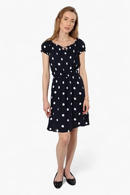 Impress Polka Dot Cap Sleeve Day Dress