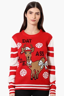 Ugly Christmas Sweater Doe Knit Christmas Sweater