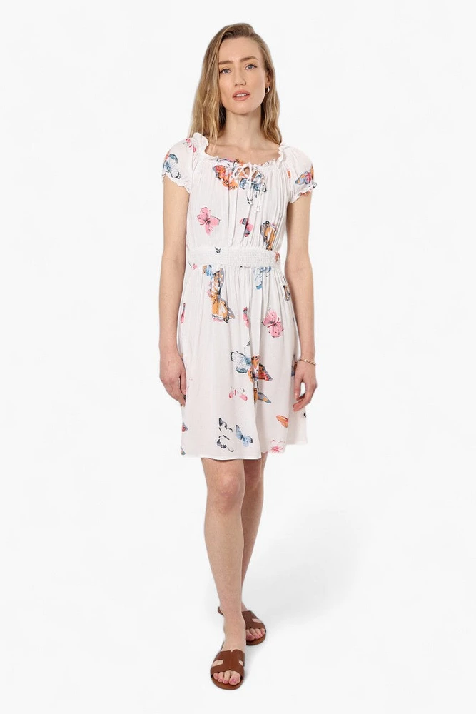 Impress Floral Cap Sleeve Day Dress