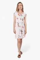 Impress Floral Cap Sleeve Day Dress