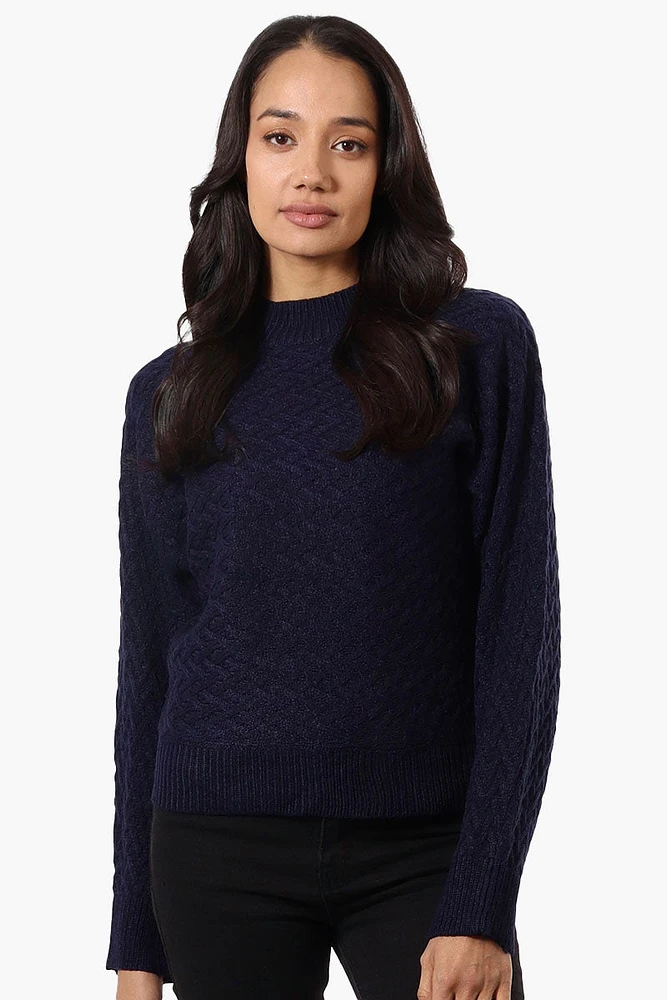 Beechers Brook Cable Knit Mock Neck Pullover Sweater