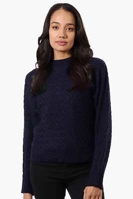 Beechers Brook Cable Knit Mock Neck Pullover Sweater