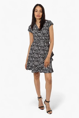 Beechers Brook Belted Floral Crossover Day Dress