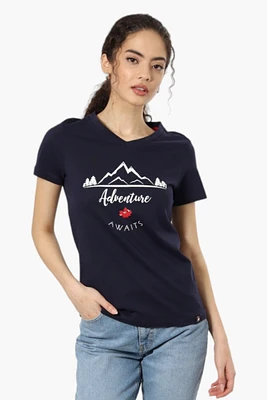 Canada Weather Gear Adventure Awaits V-Neck Tee