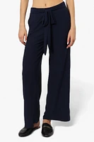 International INC Company Solid Belted Palazzo Pants
