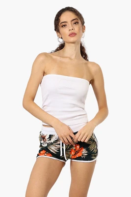 Mikk Floral Tie Waist Dolphin Shorts