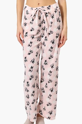 Canada Weather Gear Dog Pattern Wide Leg Pajama Pants