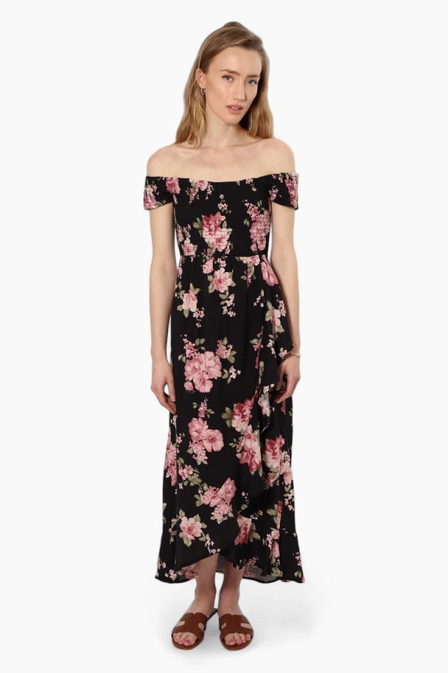 Impress Floral Smocked Top Maxi Dress