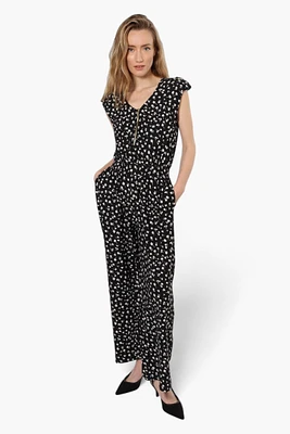 Limite Floral Front Zip Jumpsuit