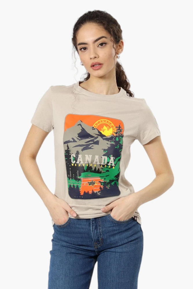 Canada Weather Gear Mountain Print Tee