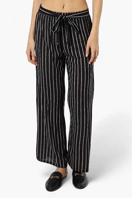 INC International Company Striped Belted Palazzo Pants