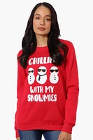 Ugly Christmas Sweater Snowmies Print Christmas Sweater