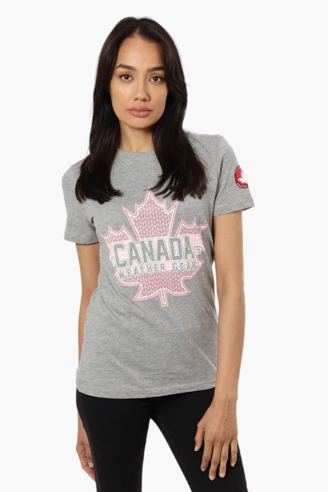 Canada Weather Gear Maple Leaf Print Tee