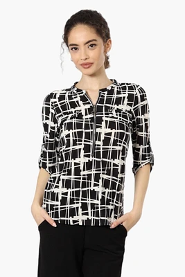 Beechers Brook Patterned Flap Pocket Shirt