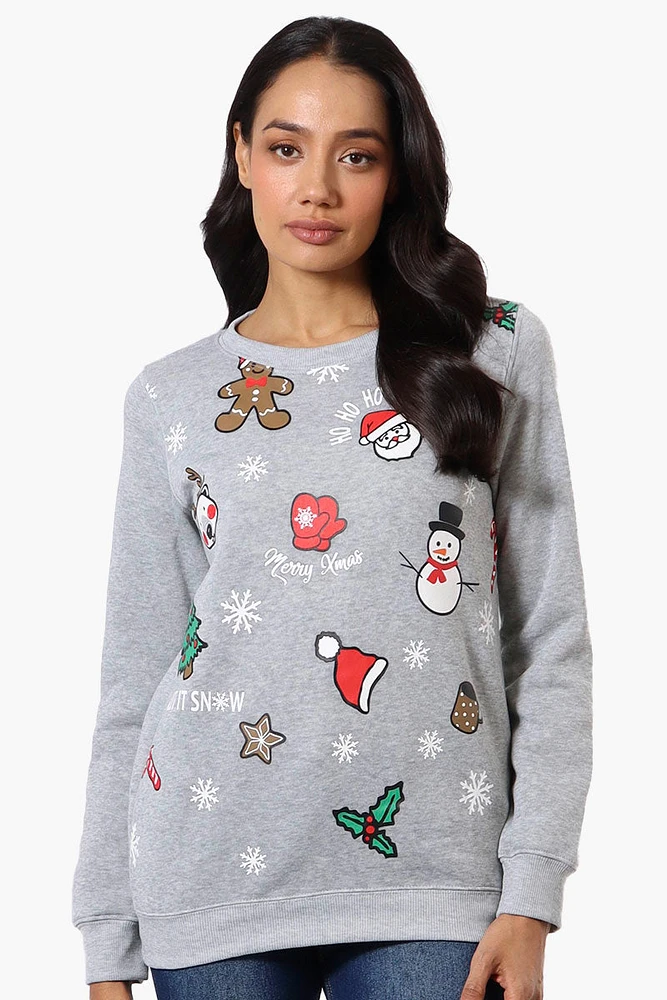 Ugly Christmas Sweater Festive Print Christmas Sweater