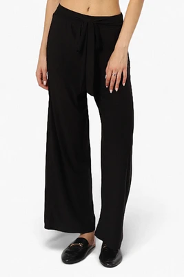 International INC Company Solid Belted Palazzo Pants