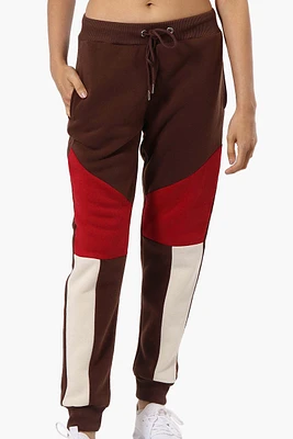 New Look Colour Block Fleece Joggers