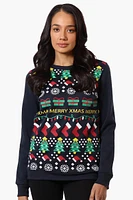 Ugly Christmas Sweater Xmas Print Christmas Sweater