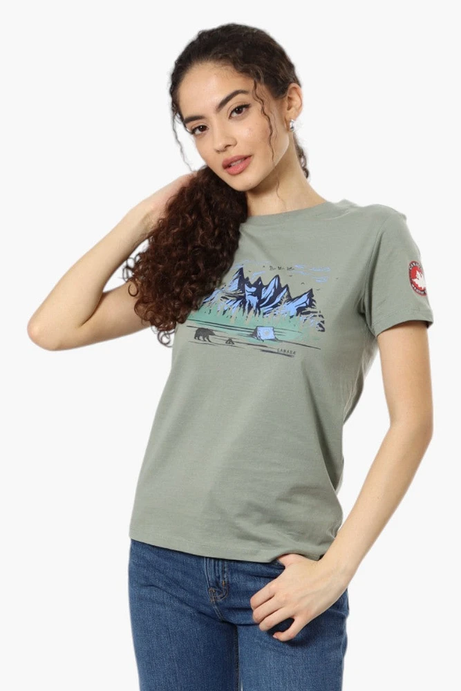 Canada Weather Gear Camping Print Tee