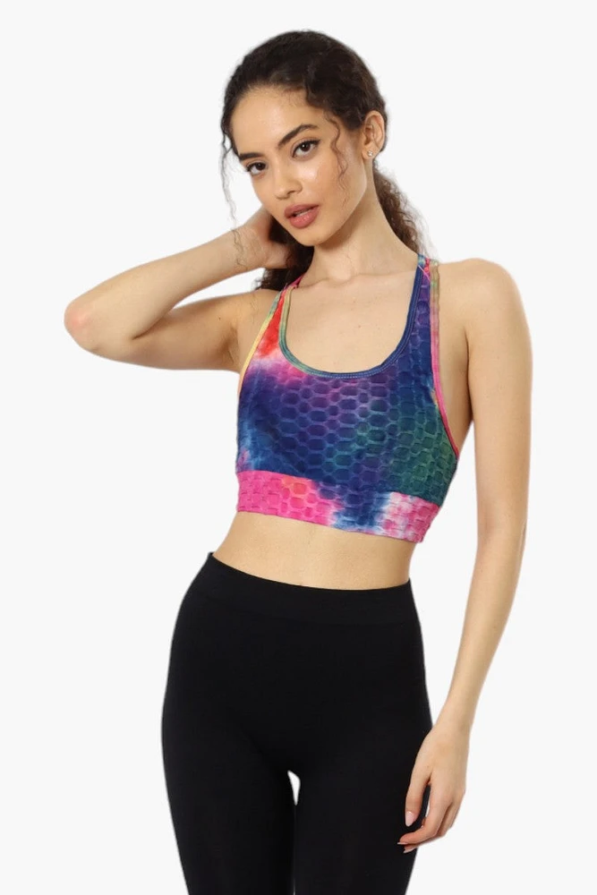 Toxika Tie Dye Waffle Tank Top