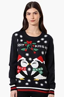 Ugly Christmas Sweater Merry Kiss-Mas Knit Christmas Sweater