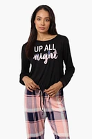 Canada Weather Gear Up All Night Print Drawstring Pajama Top