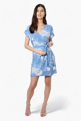 Majora Belted Floral Crossover Day Dress
