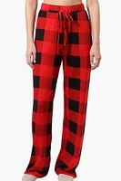 Canada Weather Gear Plaid Wide Leg Pajama Pants - Red